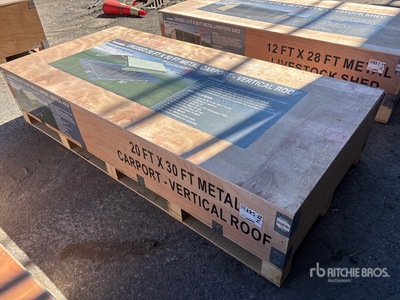2026 AGR-MC2030 20 ft x 30 ft Steel Abri d'Auto (Unused)