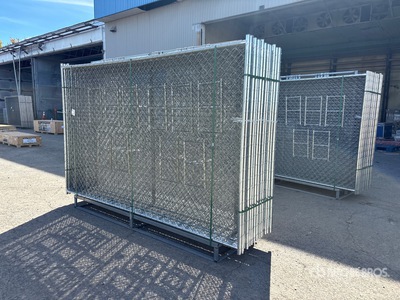 Quantity of (20) 2026 GLCF1006 10 ft x 6 ft Chain Link Temporary Site Fence (Unused)