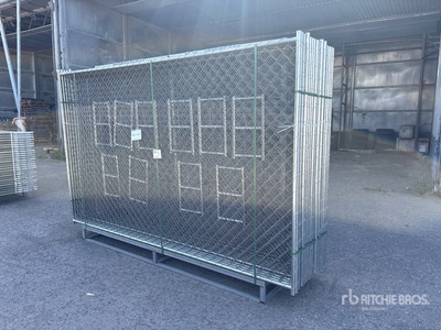 Quantity of (20) 2026 GLCF1006 10 ft x 6 ft Chain Link Temporary Site Fence (Unused)