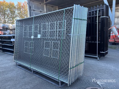 Quantity of (20) 2026 GLCF1006 10 ft x 6 ft Chain Link Temporary Site Fence (Unused)