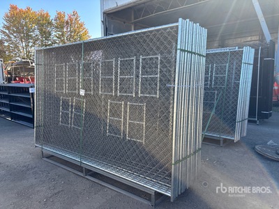 Quantity of (20) 2026 GLCF1006 10 ft x 6 ft Chain Link Temporary Site Fence (Unused)