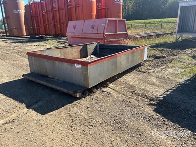 8 ft x 12 ft Skid Mounted Dump Bin