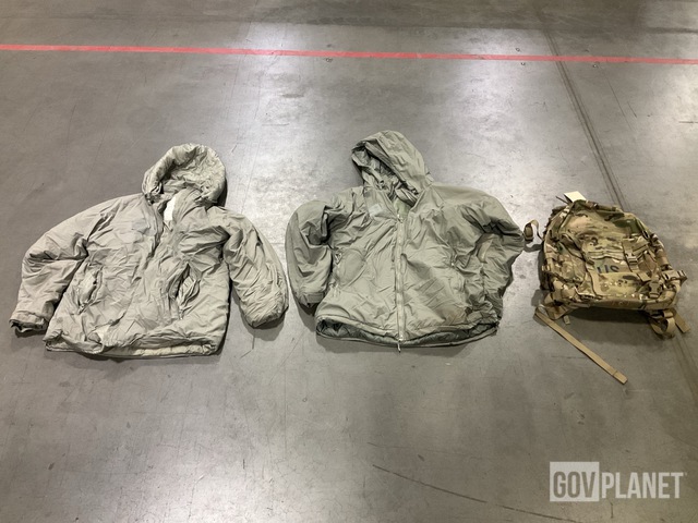 (29) Extreme Cold Weather Parkas, (28) OCP Medium Rucksacks & Assorted Items