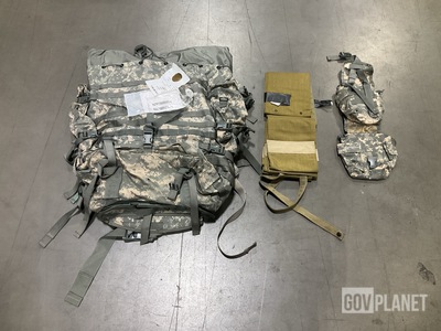 (7) Large Field Pack Sets, (3) Individual Pouches & Assorted Items