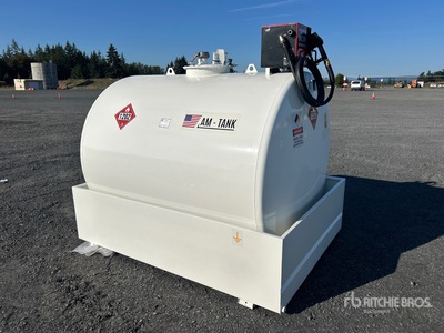 2026 AM Tank 1000 1050 gal Skid Mounted Steel Diesel Fuel Tank (Unused)