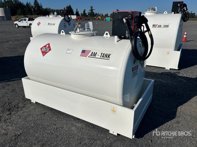 2026 AM Tank 500 490 gal Skid Mounted Steel Diesel Fuel Tank (Unused)