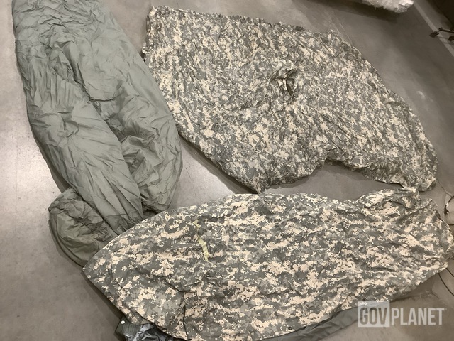 (15) Wet Weather Ponchos, (34) Sleeping Bags & Assorted Items