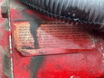 Engine with Emission Label