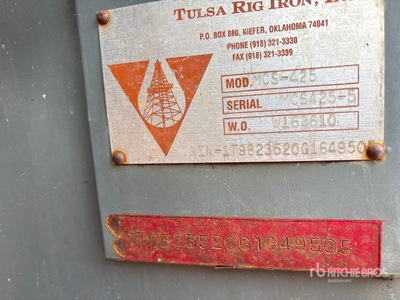 2016 Tulsa Rig Iron MCS-425 Bentonite Mixing & Recycling System