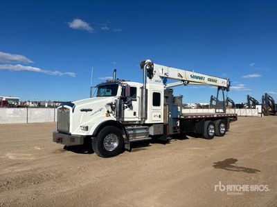 Manitex 2892C Straight Boom on 2006 Kenworth T800 6x4 Sleeper Boom Truck