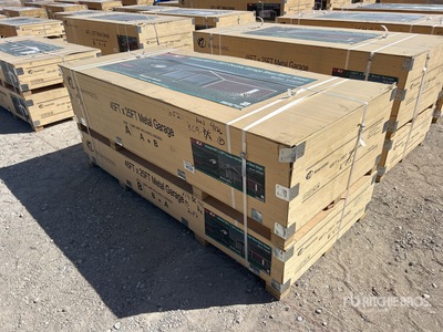 2026 KJ K4525G Double Garage Metal Shed (Unused)