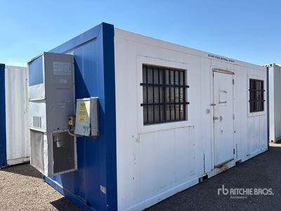 19 ft 10 in x 8 ft 4 Person Skid-Mounted Transportierbare Büros