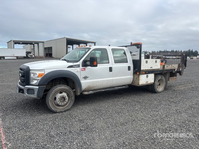 2016 Ford F-450 XL 4x4 Crew Cab Flatbed Truck
