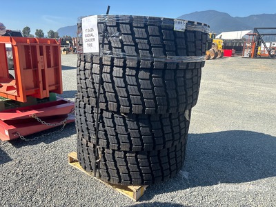 Quantity of (4) Beaver 17.5R25 Radial Tires (Unused)