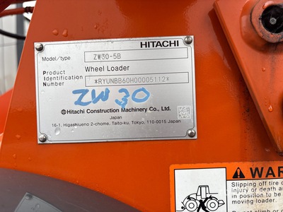 2021 Hitachi ZW30-5B Wheel Loader