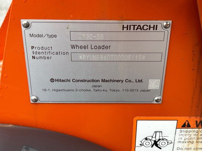 2021 Hitachi ZW30 Wheel Loader