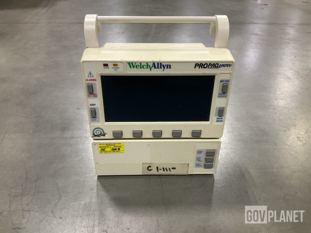 (5) Welch Allyn Propaq 206 EMPSC Patient Vital Signs Monitors w/Cases