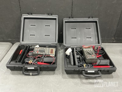 (12) Fluke 27/FM Multimeters