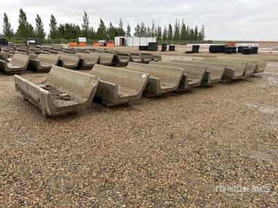 Quantity of (8) 8 ft x 3 ft Feed bunks