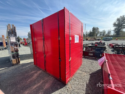 Quantity of (90) Canex 8 ft x 6 ft Powder Coated Temporary Transenne da cantiere (Unused)