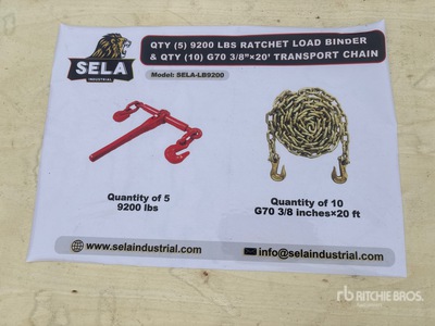 Quantity of 2026 SELA LB9200 Ratchet Binders & Transport Chains Varios, tienda, almacen, consumidor (Unused)