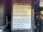 Engine with Emission Label