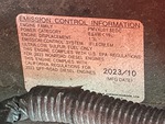 Engine with Emission Label