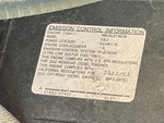 Engine with Emission Label