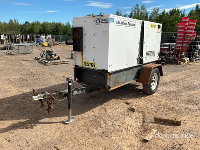 2014 Magnum MMG25FH 8 ft S/A 25Kw Generator Trailer