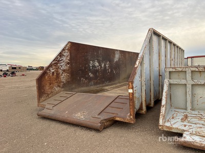 Custom Built Skid Mounted High Wall Shale Bin