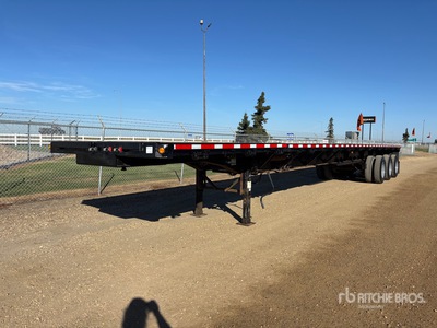 2014 Manac Tri/A 53 ft - 90 ft Extendable Remorque à plateau