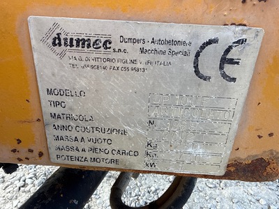 2002 Dumec DP100F Dumper