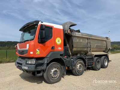 2009 Renault KERAX 450 DXi 8x4 Twin-Steer Camion Benne Wywrotka Tri/A