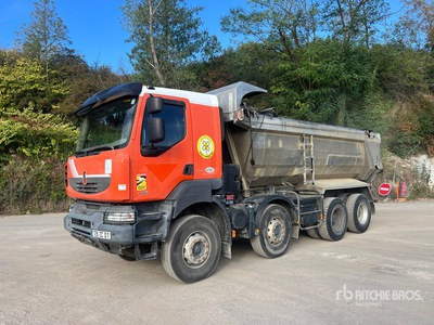 2009 Renault KERAX 450 DXi 8x4 Twin-Steer Camion Benne Tri/A Dump Truck