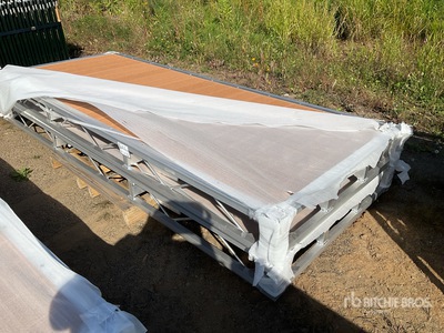 Quantity of (2) 2024 BYT BDF410 4 ft x 10 ft Aluminum Boat Dock Section Kit (Unused)