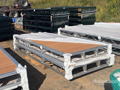 Quantity of (2) 2024 BYT BDF410 4 ft x 10 ft Aluminum Boat Dock Section Kit (Unused)