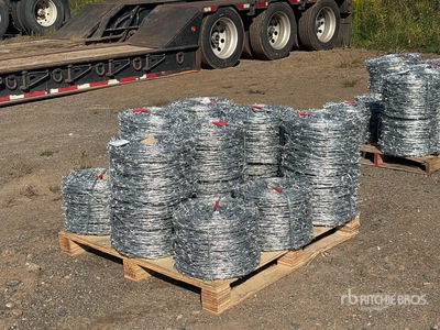 Quantity of (15) 2026 BYT BW04 1320 ft 4 Barbs Barbed Wire (Unused)