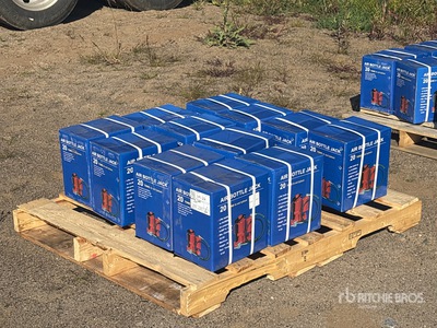 Quantity of (12) 2026 BYT ABTJK20 20T Air/Hydraulic Bottle Jack ハンドツール (Unused)