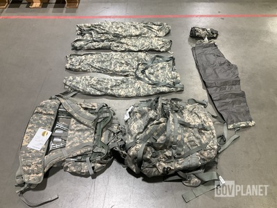 (45) Pairs of Assorted Trousers, (4) Jackets, (2) Field Packs & Assorted Items