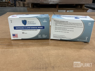 (10,170) Response Technologies RT21002T2-50 Surgical Masks