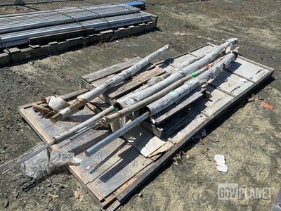 (8’) of Metal Bar, (10) Metal Sheets, (55’) of Tubing & Assorted Items