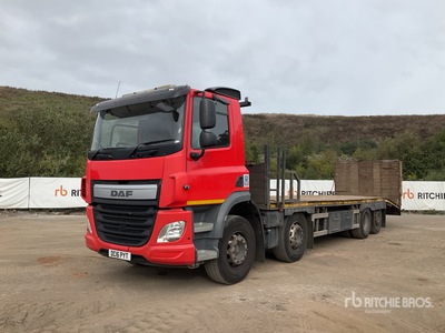 2016 DAF CF440 8x2 Twin-Steer Beavertail Flatbed Truck