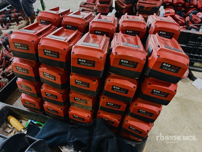 Quantity of (50) Hilti 8.0 Legacy Batteries