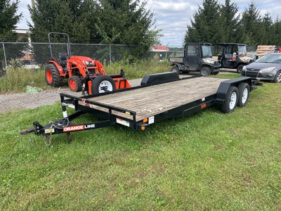 2023 (unverified) Orange Line TH70-20BK4AR2B 20 ft T/A Equipment Trailer