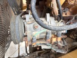 Engine with A/C Compressor