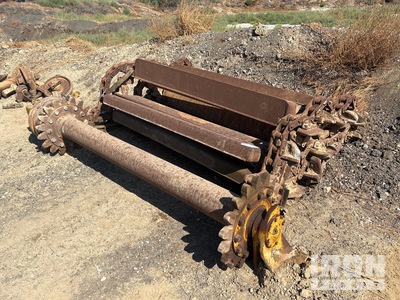 Quantity of (6) Pallets of Cat 623E Chains , Paddles, Sprockets, Speed Reducer, Idler, lube - Fits Cat 623