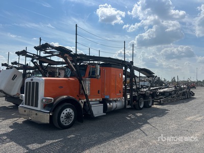 2017 Peterbilt 389 6x4 Sleeper Car Carrier Truck