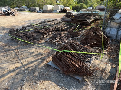 Quantity of (9) Pallets of 9 pallets of pre bent rebar Varios. Industrial