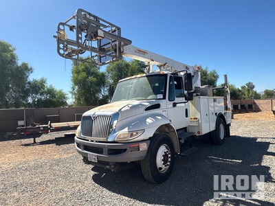 2009 Altec A40P 36 ft on 2010 International 4300 4x2 Cable Placer Piattaforma Autocarrata