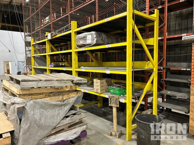 Quantity of (3) Steel Yellow Racking Varios, tienda, almacen, consumidor